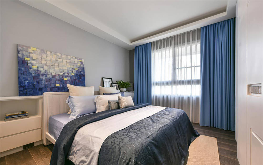 龍湖九里晴川-現(xiàn)代簡約-臥室設計效果圖