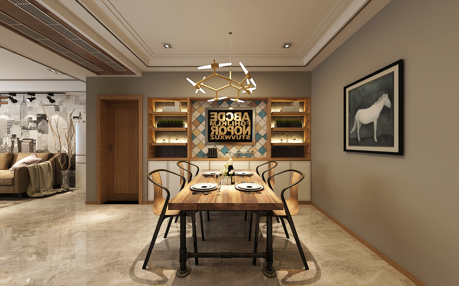 龍湖九里晴川-現(xiàn)代簡(jiǎn)約-臥室設(shè)計(jì)效果圖