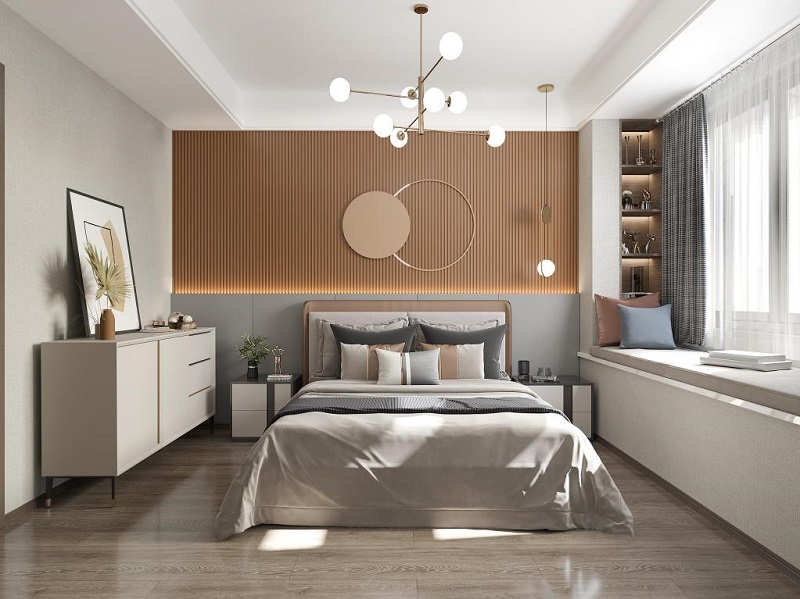 龍湖九里晴川-現(xiàn)代簡約-臥室設計效果圖